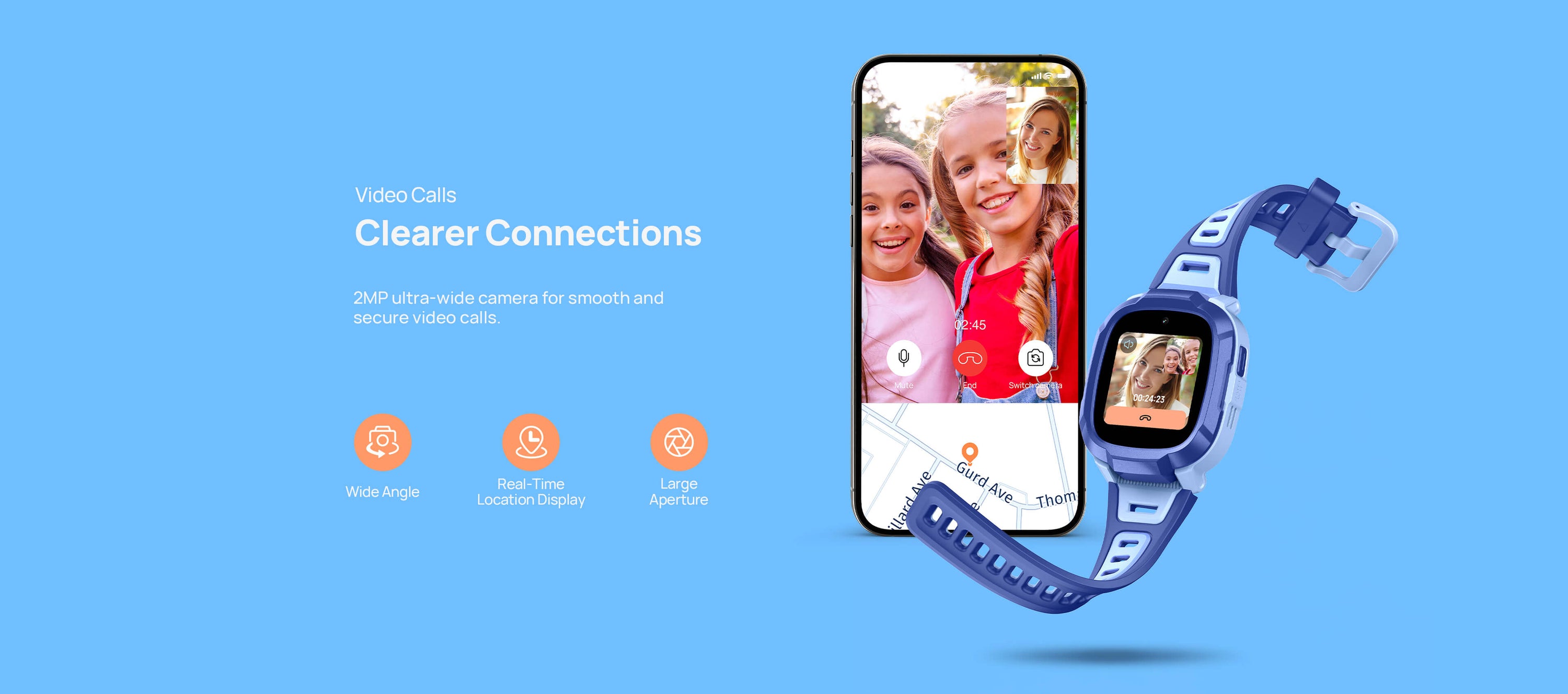Video Calls
Clearer Connections
2MP ultra-wide camera for smooth and secure video calls.